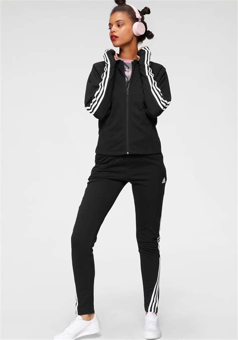 zwart adidas pak dames